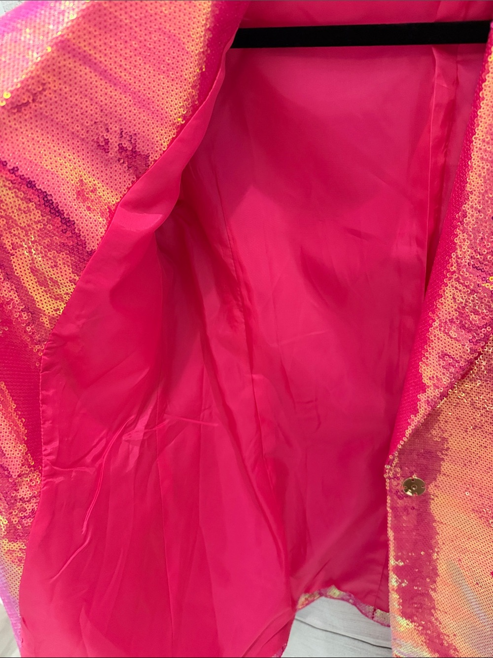 Sequin Pink Blazer & Shorts Suit Set - Picture 7 of 16